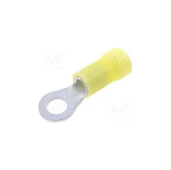 Elektronická součástka Zakončovací očko M5 Ø 5,2mm 3÷6mm2 krimpovací na kabel žlutá