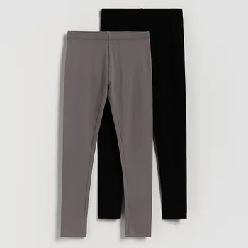 Dívčí kalhoty Reserved - Sada 2 legín s vysokým podílem bavlny - vícebarevná - 985FF-MLC - 985FF-MLC-128