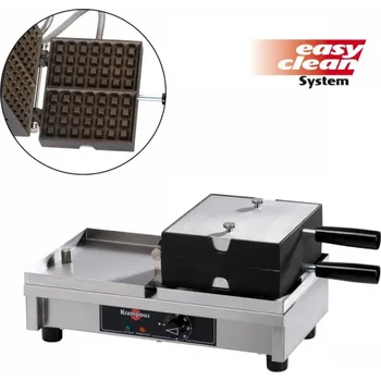 Vaflovač Vaflovač elektrický Krampouz EasyClean, sklopný 180°, madlo I, 4x7 Lutych