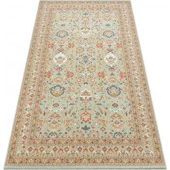 Koberec Osta Kusový koberec vlněný SOHO 477.26.LA400 Klasický krémový béžový zelený Rozměr: 80x160 cm