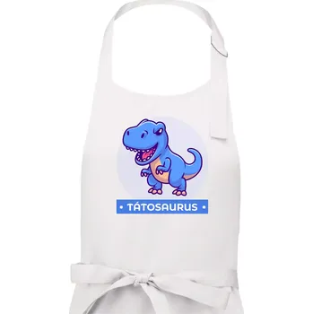 Kuchyňská zástěra Dinosauří rodina - táta - Pánská zástěra na vaření - Univerzální velikost ( Bílá )
