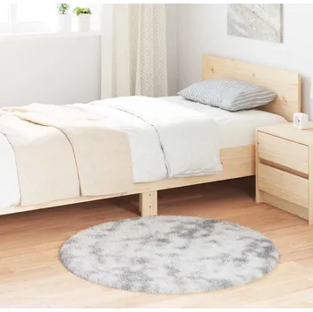 vidaXL Koberec Shaggy s vysokým vlasem NAVARRA 100x100 cm [4102894] Barva: Stříbrošedá