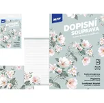 Dopisní papír barevný LUX 5+10 - Květy 2