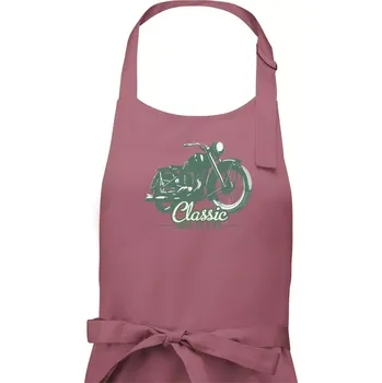 Kuchyňská zástěra Born to live classic - Pánská zástěra na vaření - Univerzální velikost ( Starorůžová )