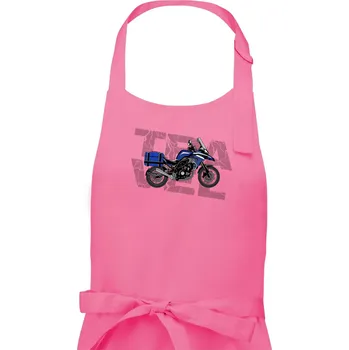 Kuchyňská zástěra Cestovní enduro modré - Dámská zástěra na vaření - Univerzální velikost ( Růžová )