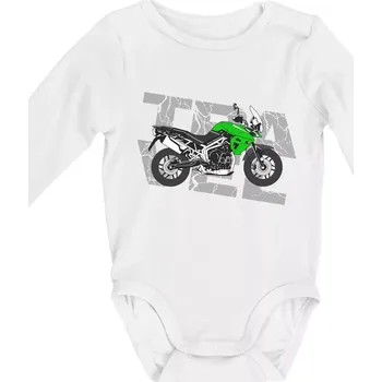 Cestovní enduro zelená - Body kojenecké s dlouhým rukávem - Dlouhý r. do 3 měs ( Bílá )