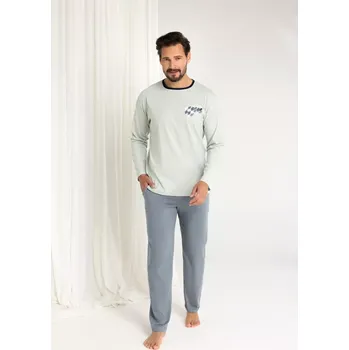 Pánské pyžamo PÁNSKÉ PYŽAMO 484 BIG J/25 zelená 3xl