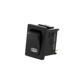 vypínač ROCKER SPST pol 2 OFF-ON 10A/250VAC černá 50mΩ Těleso černá