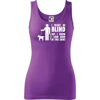 Dámské tričko I might be blind - Dámské tílko - XS ( Fialová )