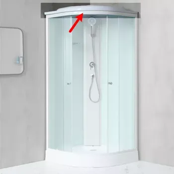 Sprchový box Strop pro boxy Notre a Mild 80x80 čtvrtkruh