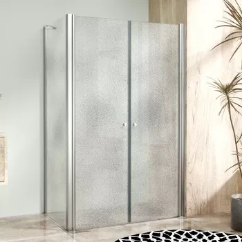 WellMall Beta Combi Chrom 100x70 Grape Obdélníkový sprchový kout bez vaničky Sklo stříbrná