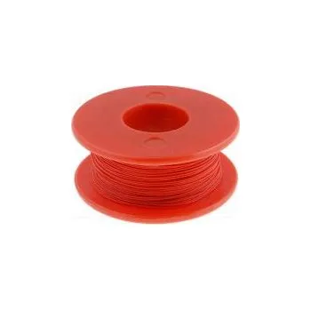 elektrický kabel Vodič drát Cu 30AWG červená kynar 460 (PVDF) 300V 50m