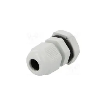 Vývodka PG7 IP67 Mat polyamid šedá Shoda s DIN 40430