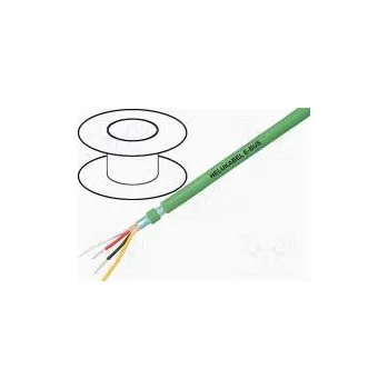 elektrický kabel Vodič EiB/KNX,externí 2x2x0,8mm drát Cu PVC zelená 6,2mm