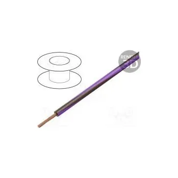 elektrický kabel Wire LgY stranded Cu 2.5mm2 brown-violet PVC 300/500V 50m