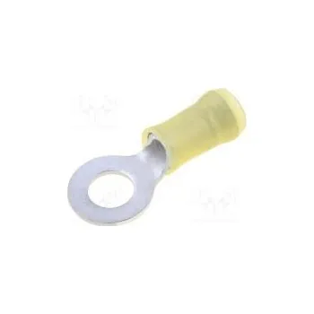 Elektrický konektor Zakončovací očko M6 Ø 6,7mm 3÷6mm2 krimpovací na kabel žlutá