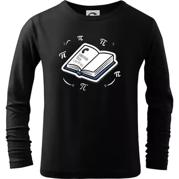Chlapecké tričko Ludolfovo číslo pí - Triko dětské Long Sleeve - 122 cm/6 let ( Černá )