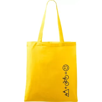 Hory kolo úsměv - Taška bavlněná - 42 x 38 cm ( Žlutá )