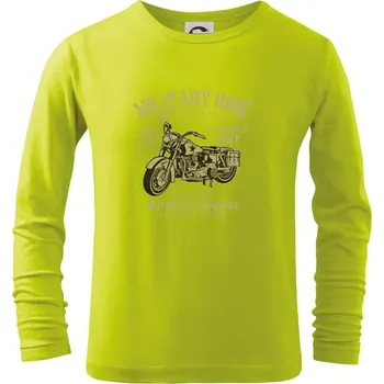 Dětská móda Military Ride - Triko dětské Long Sleeve - 158 cm/12 let ( Limetková )