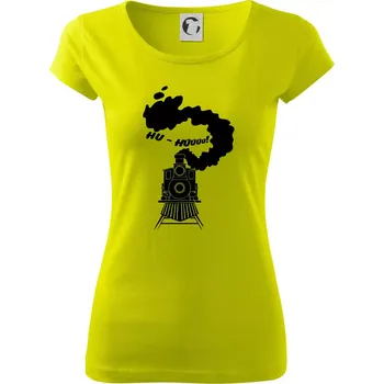 Dámské tričko Mašina - Hu - Dámské triko Pure - S ( Limetková )