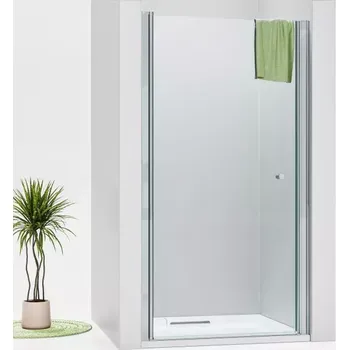 Sprchové dveře ALFA Chrom 100 Čiré Sprchové dveře do niky jednokřídlé