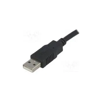 Datový kabel Kabel USB 2.0 USB A vidlice, z obou stran 3m černá Žíla CCA