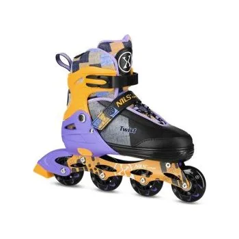 Kolečkové brusle NILS Extreme NA13810 žluté EU 31-34 brusle + DÁREK DLE VÝBĚRU!