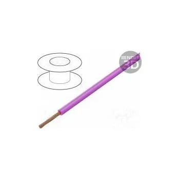 elektrický kabel Vodič FLRYW-B licna Cu 0,75mm2 PVC růžová 60V 100m Třída 5
