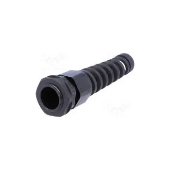 Vývodka s vývodkou PG16 IP68 Mat polyamid černá UL94V-2