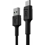 GreenCell Green Cell KABGC25 PowerStream USB-A - USB-C 30 cm USB kabel černý