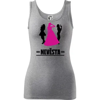 Dámské tričko Nevěsta s bodyguardy - Dámské tílko - XL ( Tmavě šedý melír )