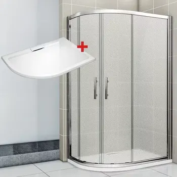 NATALI HARD 100x80 Grape Pravý Sprchový kout asymetrický