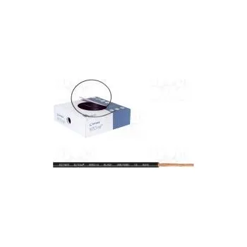 elektrický kabel Vodič BiTOne lanko Cu 0,5mm2 černá PVC 300/500V 100m Třída 5