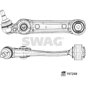 Zavěšení kol Příčné rameno - řídící páka zavěšení kol SWAG 33 11 2537