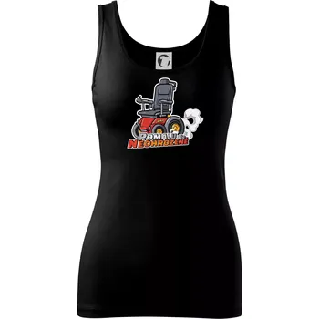 Dámské tričko Pomalu, ale neohroženě - Dámské tílko - L ( Černá )