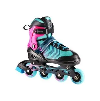 Kolečkové brusle NILS Extreme 4V1 NH18192A černo-fialové EU 29-33 brusle + DÁREK DLE VÝBĚRU!