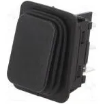 ROCKER DPDT pol 2 OFF-ON 12A/250VAC černá 100mΩ Těleso černá