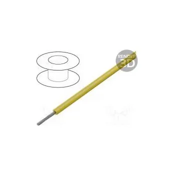 elektrický kabel Vodič HELUTHERM® 145 lanko Cu 1x1mm2 polyolefin žlutá