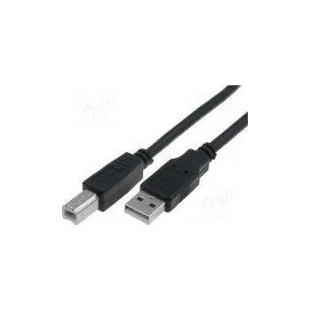 Datový kabel Kabel USB 2.0 USB A vidlice, USB B vidlice niklovaný 1,8m