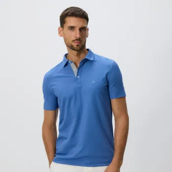 Pánské tričko Reserved - Polo regular - indigová - 279EF-57X - 279EF-57X-XL