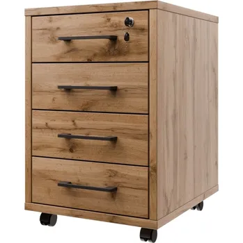 Komoda Uzamykatelný kontejner NEJBY GIANNI PREMIUM, dub wotan + vyzvednutí ZDARMA