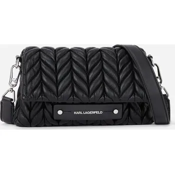 Kabelka CROSSBODY KARL LAGERFELD K/WEAVE CROSSBODY BLACK-NICKEL