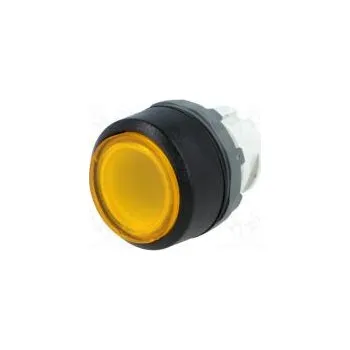 vypínač Přepínač tlačítkový 2 polohy 22mm žlutá Podsv MLB-1 IP66