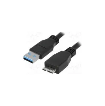 Datový kabel Kabel USB 3.0 USB A vidlice, USB B micro vidlice niklovaný 3m