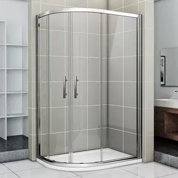 NATALI 90x80 Clear Sprchová zástěna asymetrická