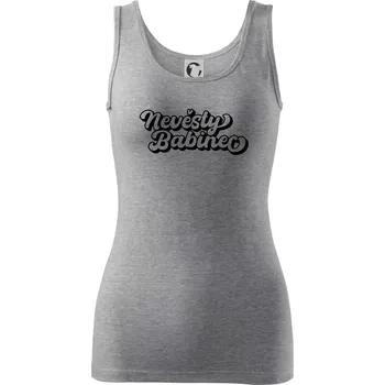 Dámské tričko Nevěsty babinec obrys - Dámské tílko - XL ( Tmavě šedý melír )