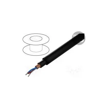 elektrický kabel Vodič DMX Žíla lanko 2x0,22mm2 110Ω -15÷70°C Barva černá
