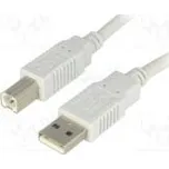 Kabel USB 2.0 USB A vidlice, USB B vidlice 5m šedá Žíla Cu