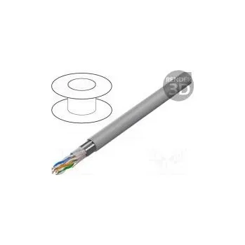 Vodič F/UTP 6 drát CCA 4x2x24AWG PVC šedá 100m Økab 6,2mm