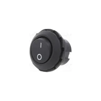 vypínač ROCKER SPST-NC pol 2 ON-OFF 6A/250VAC černá 50mΩ 0÷65°C